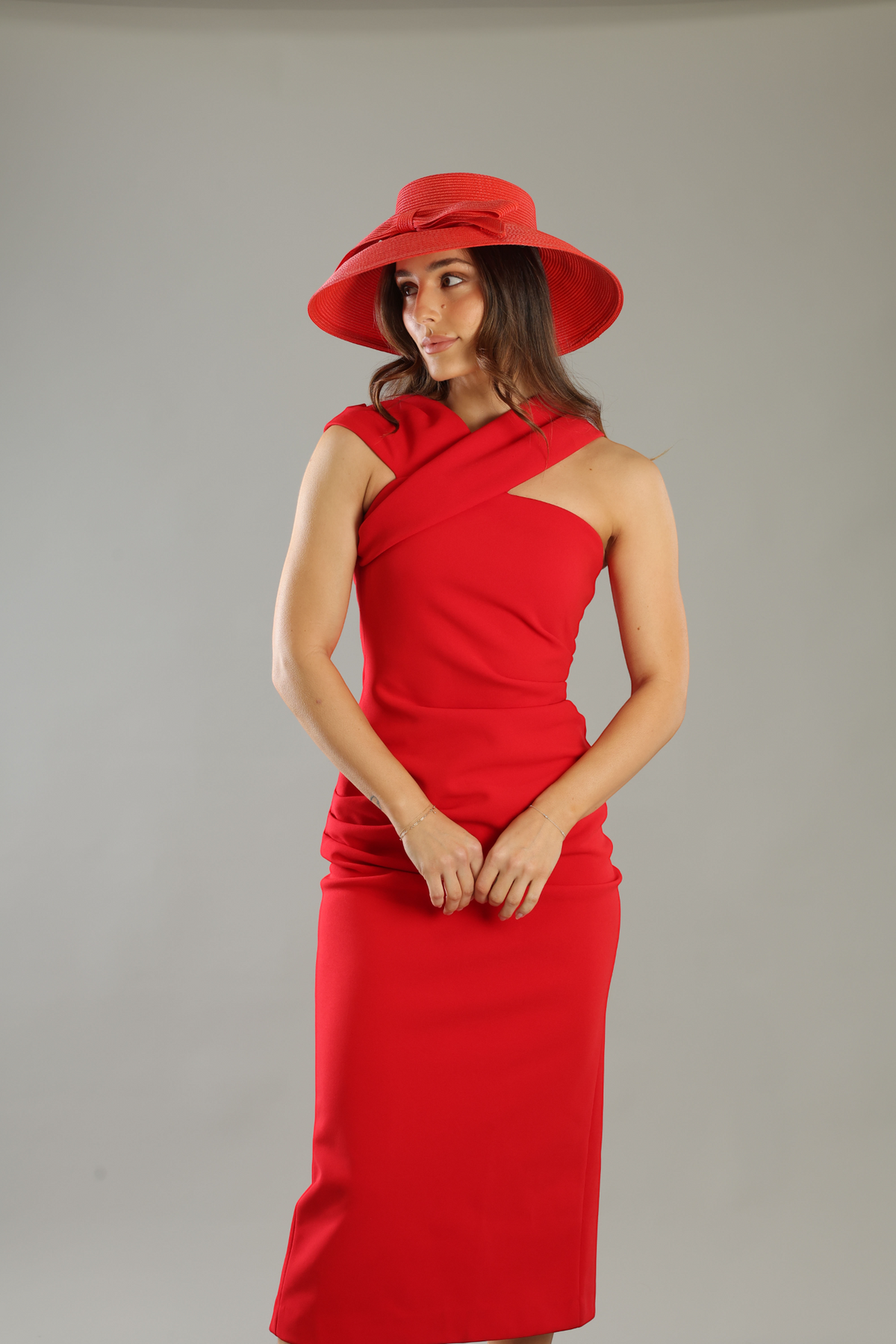 Jess Racewear Droop Hat Red - Accessory - Morgan and Taylor
