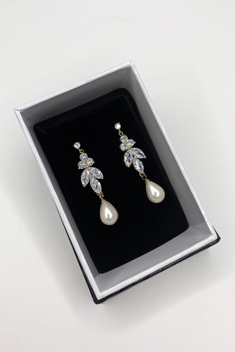 Remy Pearl Tree Drop Earring - Honey Fawn Boutique