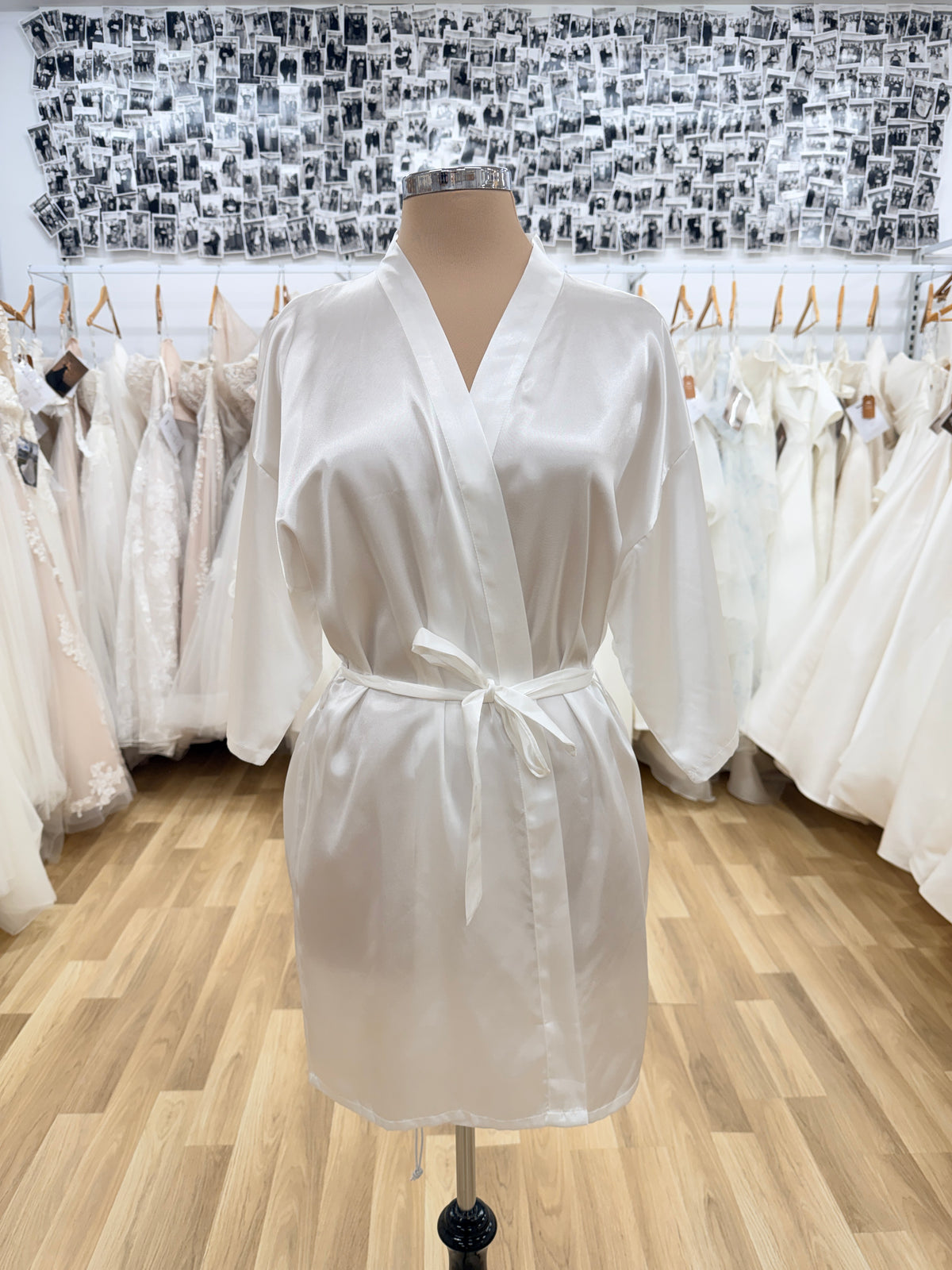 Bride Satin White Robe - Giftware - Honey Fawn Boutique