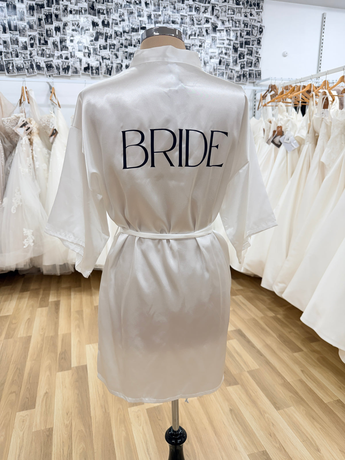 Bride Satin White Robe