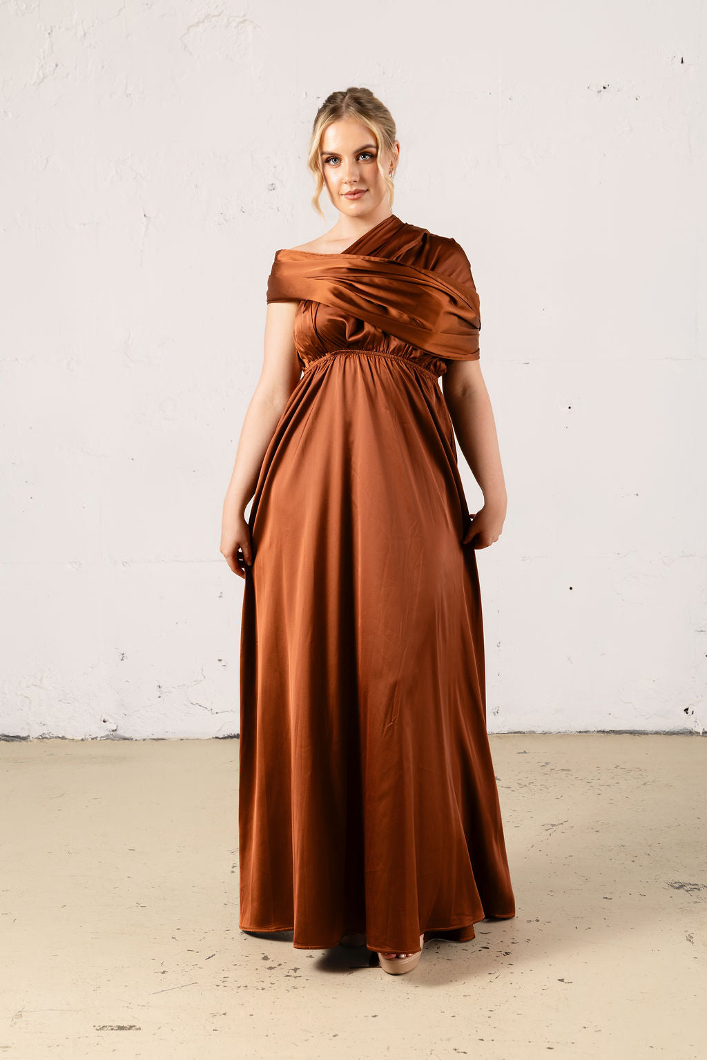 satin multiway dress Satin Multiway Bridesmaid Dresses