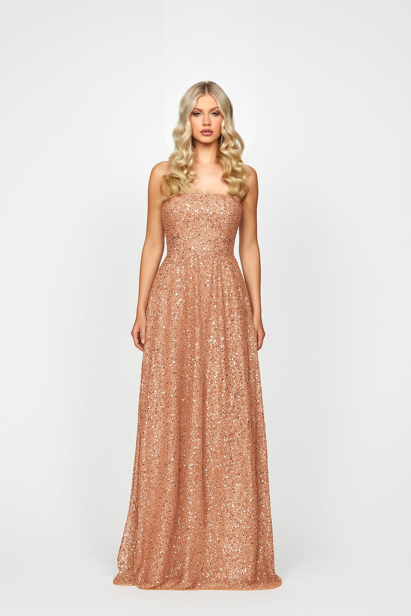 Kelly Strapless Ball Gown Dusty Pink - Dress - Bariano