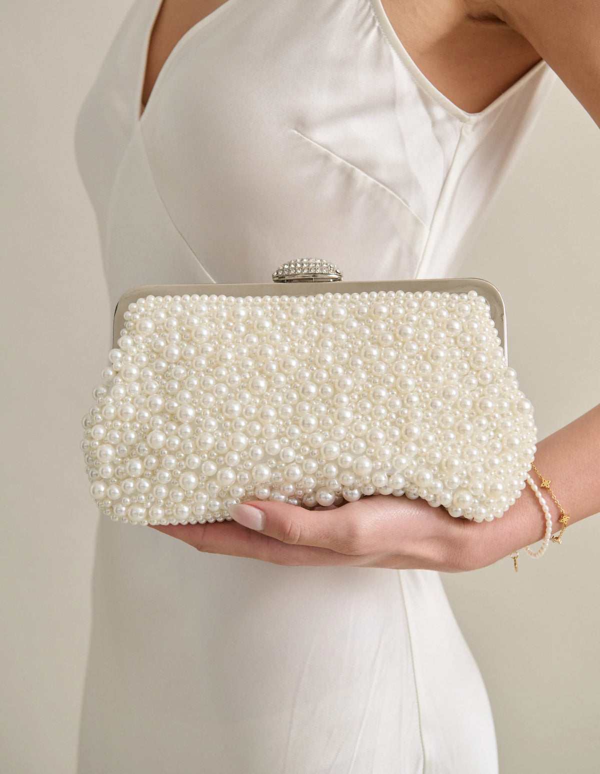 Sasha Pearl Clutch Bag