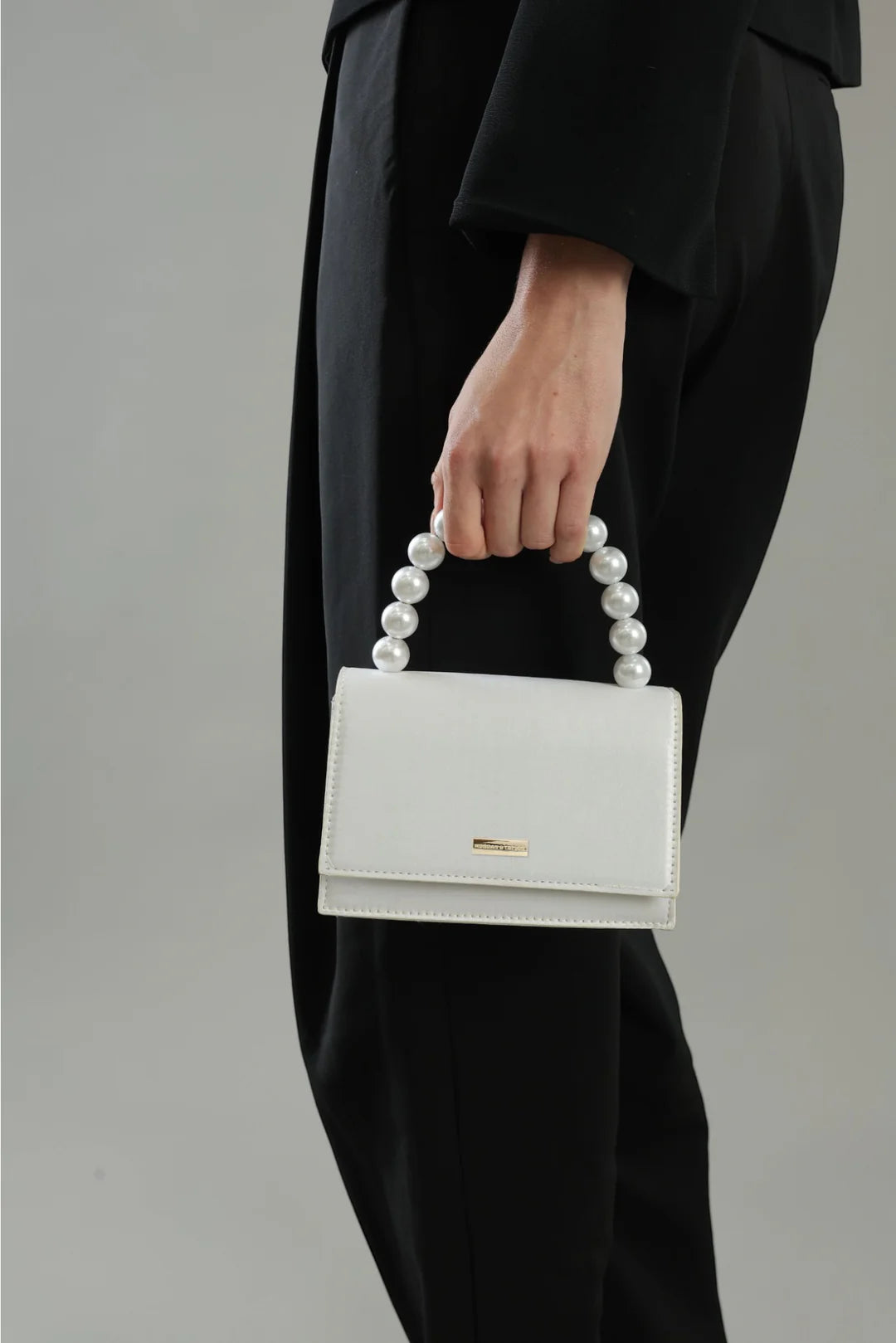 Melanie Top Handle Bag White - Accessory - Morgan and Taylor