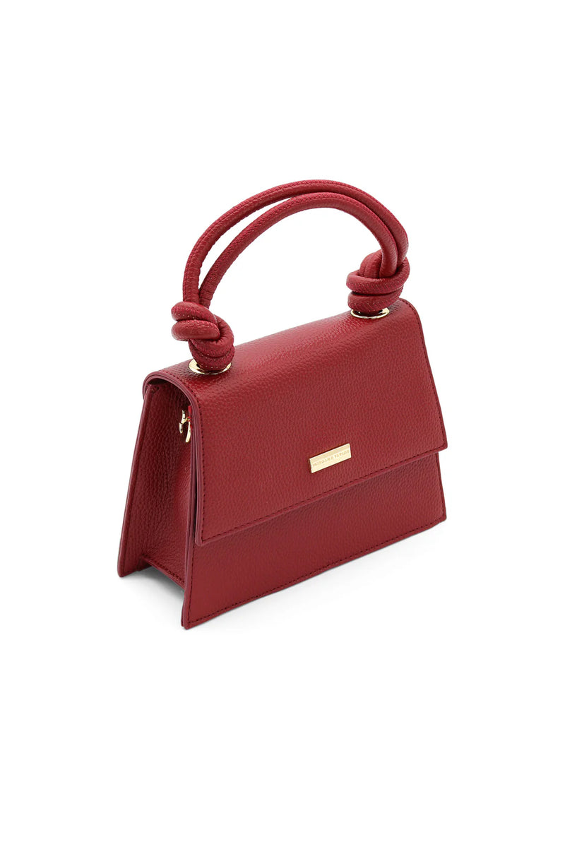 Naomi Top Handle Bag Burgundy - Accessory - Morgan and Taylor