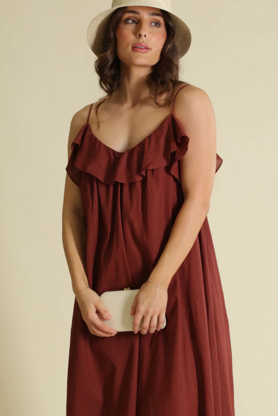 Brooke Clutch in Cream - Accessory - Morgan and Taylor