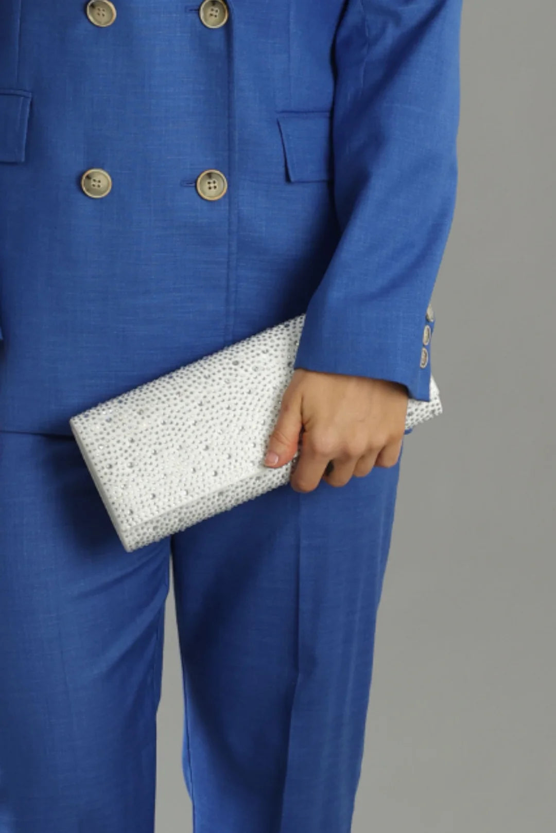 Noelle Diamante Clutch White - Accessory - Morgan and Taylor