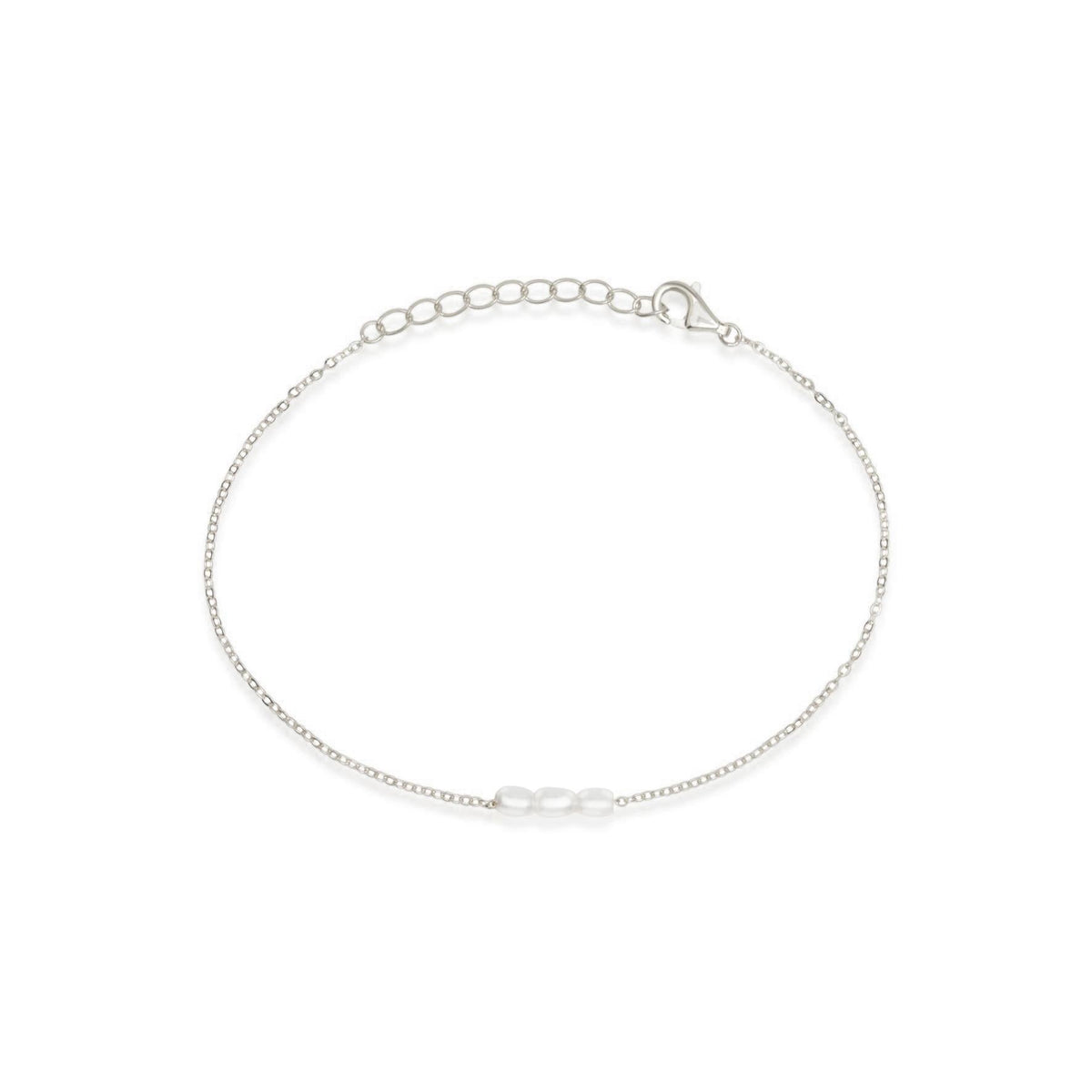 Mini Pearl Bracelet - Silver