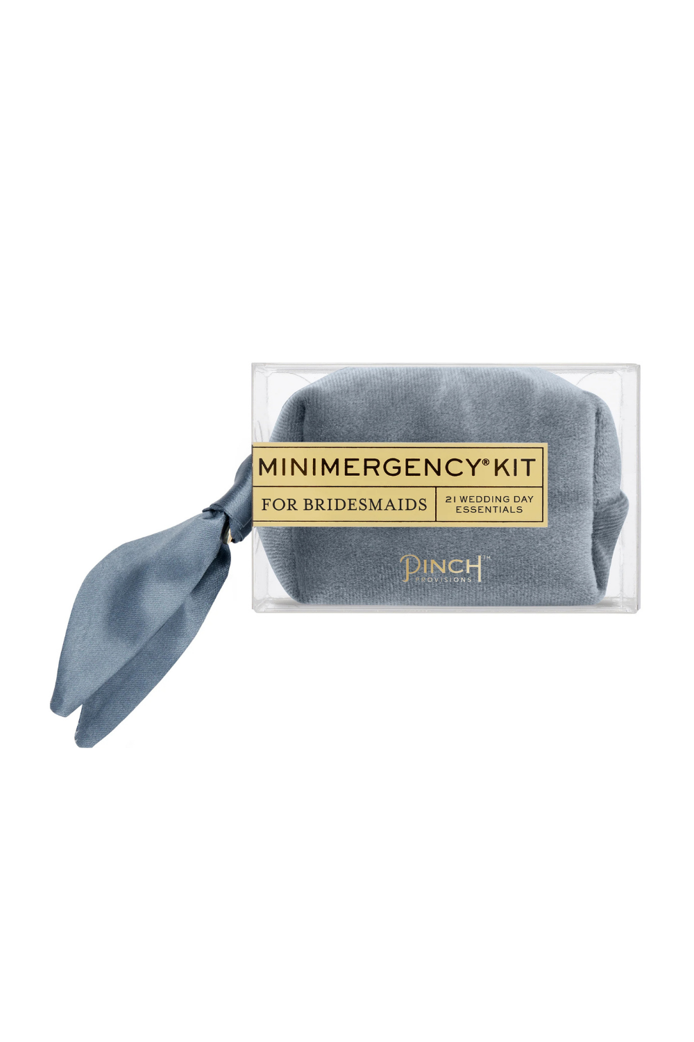 Velvet Minimergency Kits for Bridesmaids Dusty Blue - Giftware - Pinch Provisions