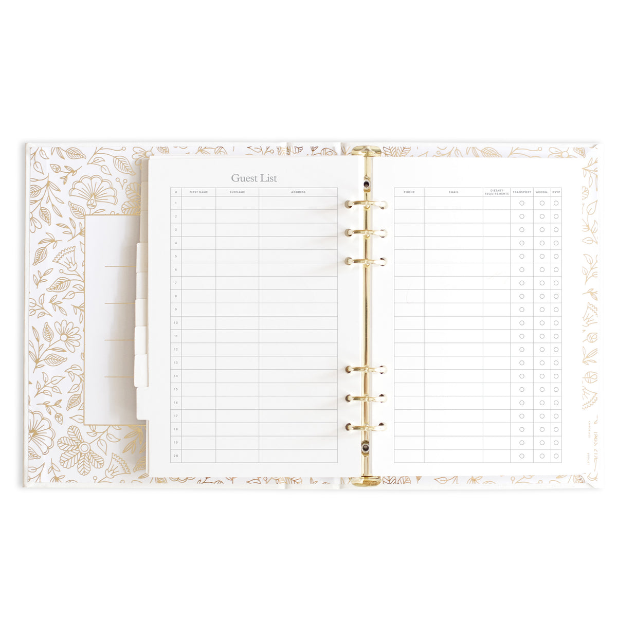 You + Me Wedding Planner Hard Cover Ivory