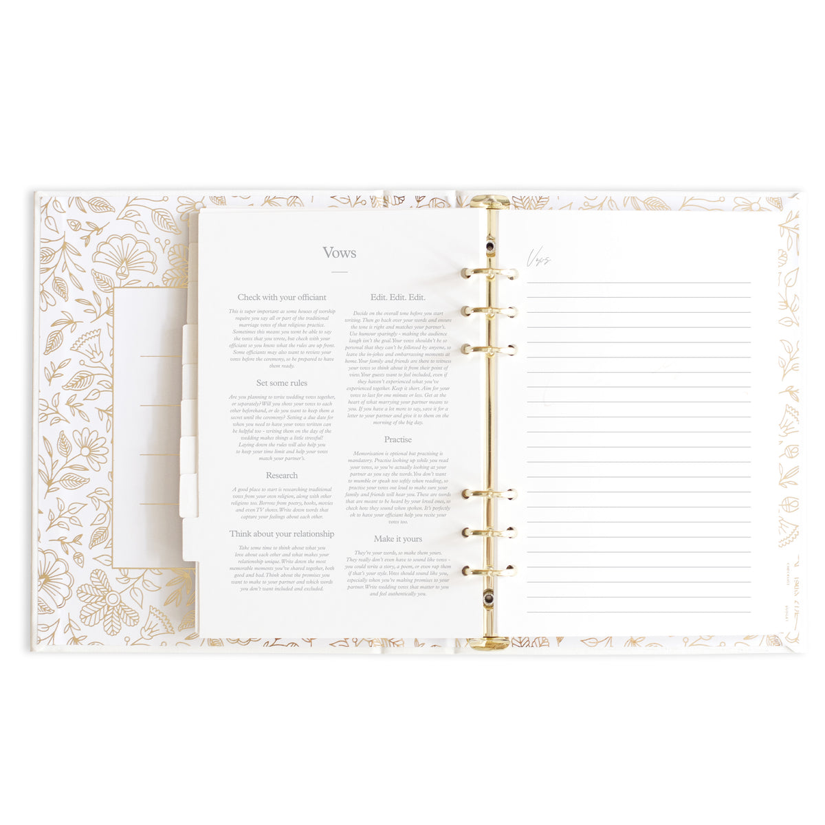 You + Me Wedding Planner Hard Cover Ivory