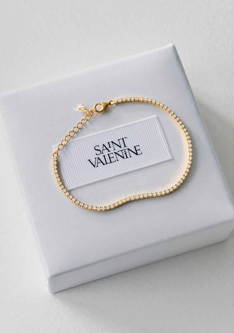 Palais Fine Tennis Bracelet - Gold