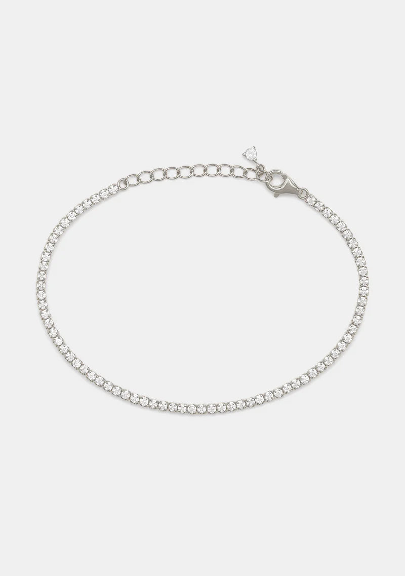 Palais Fine Tennis Bracelet - Silver