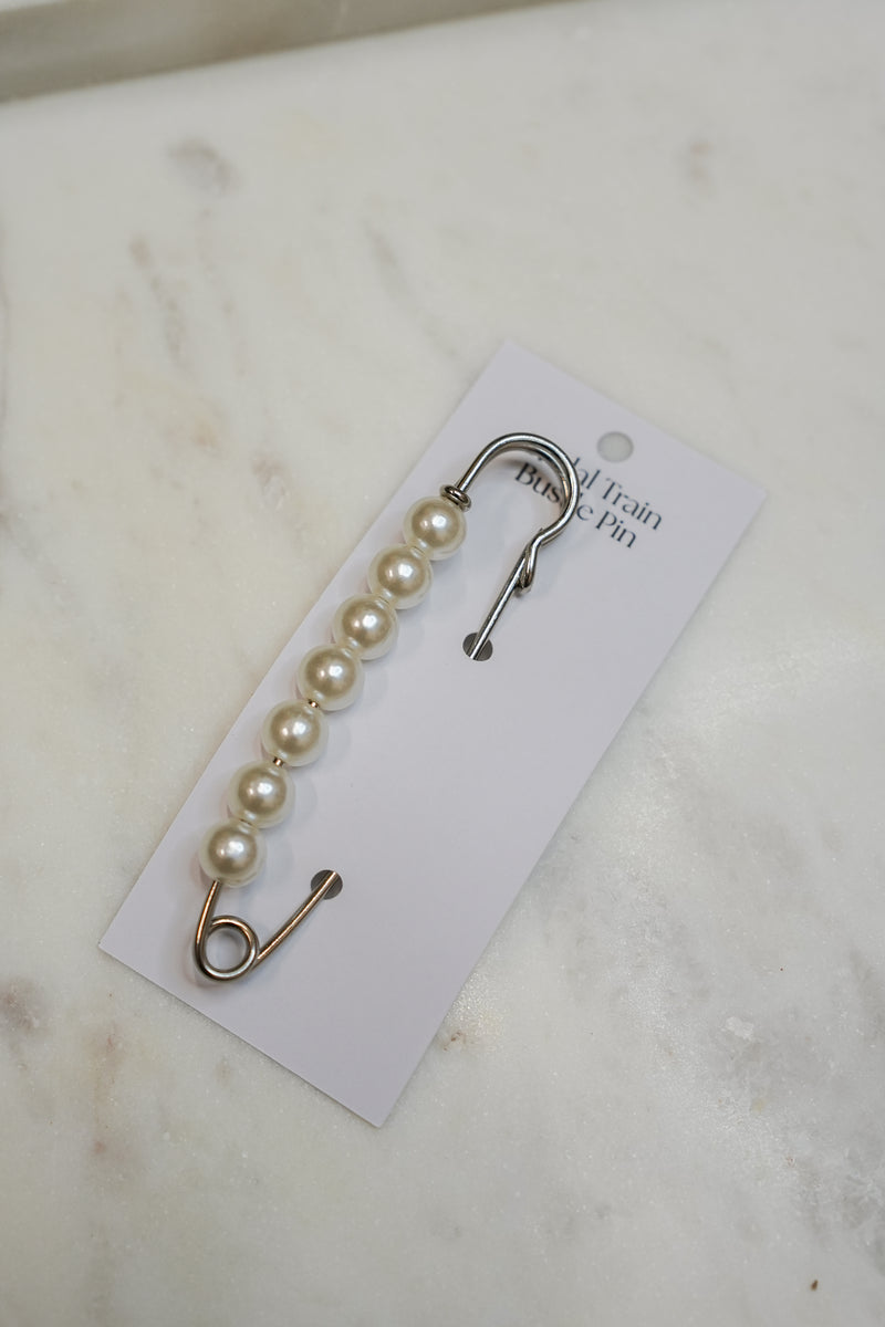 Pearl Wedding Gown Train Bustle Pin - Accessory - Honey Fawn