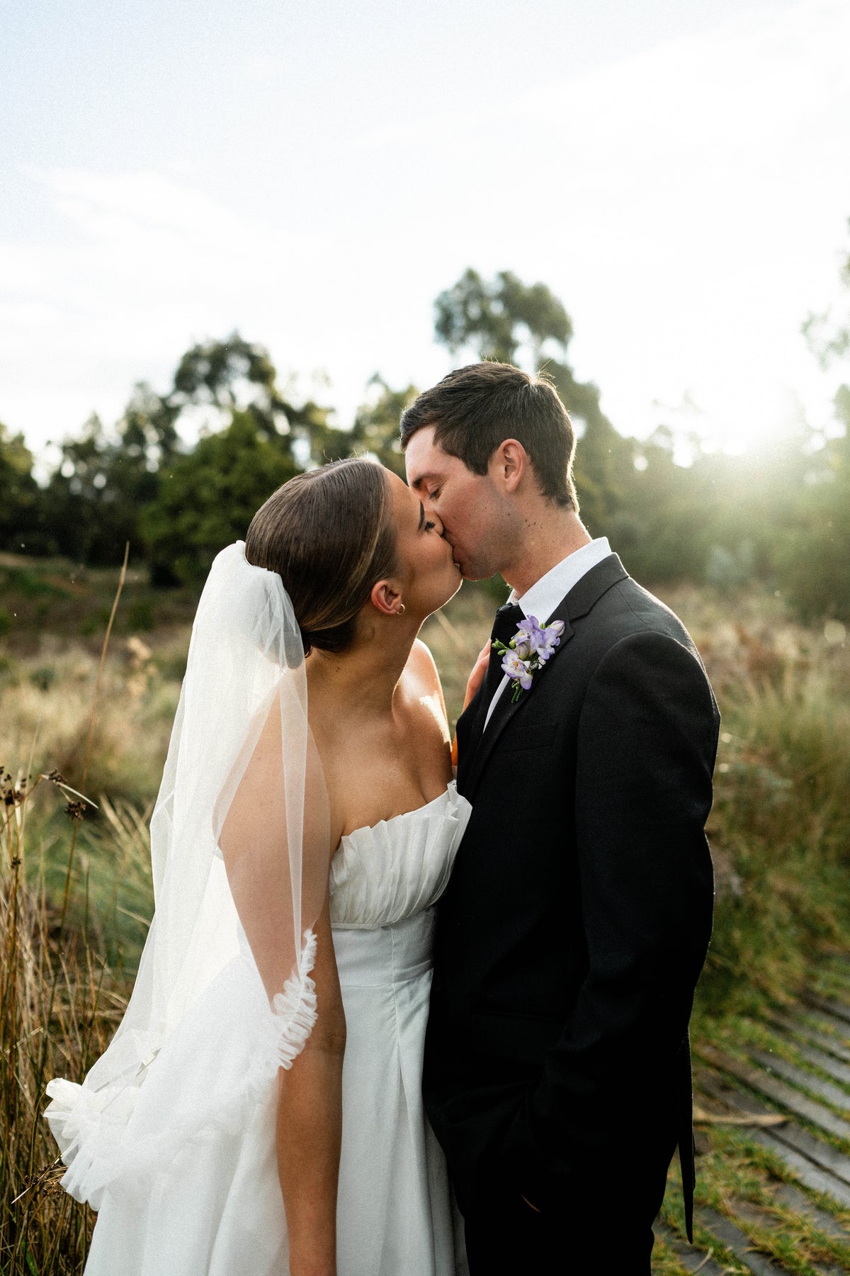 Saoirse Ivory Fingertip Veil