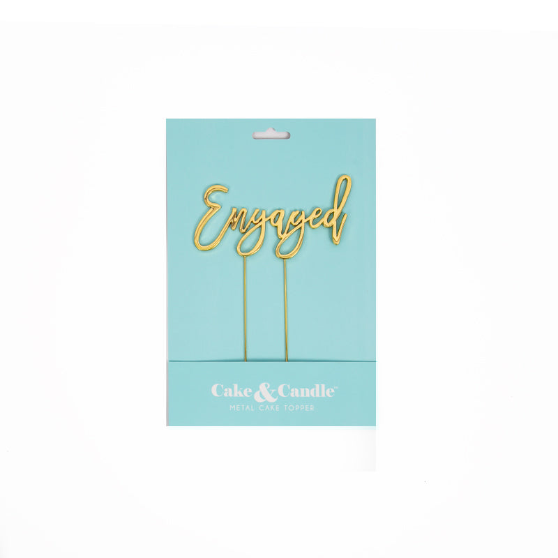 ENGAGED Cake Topper - Honey Fawn Boutique