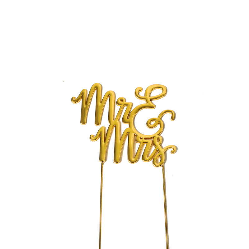 Mr & Mrs Cake Topper - Honey Fawn Boutique