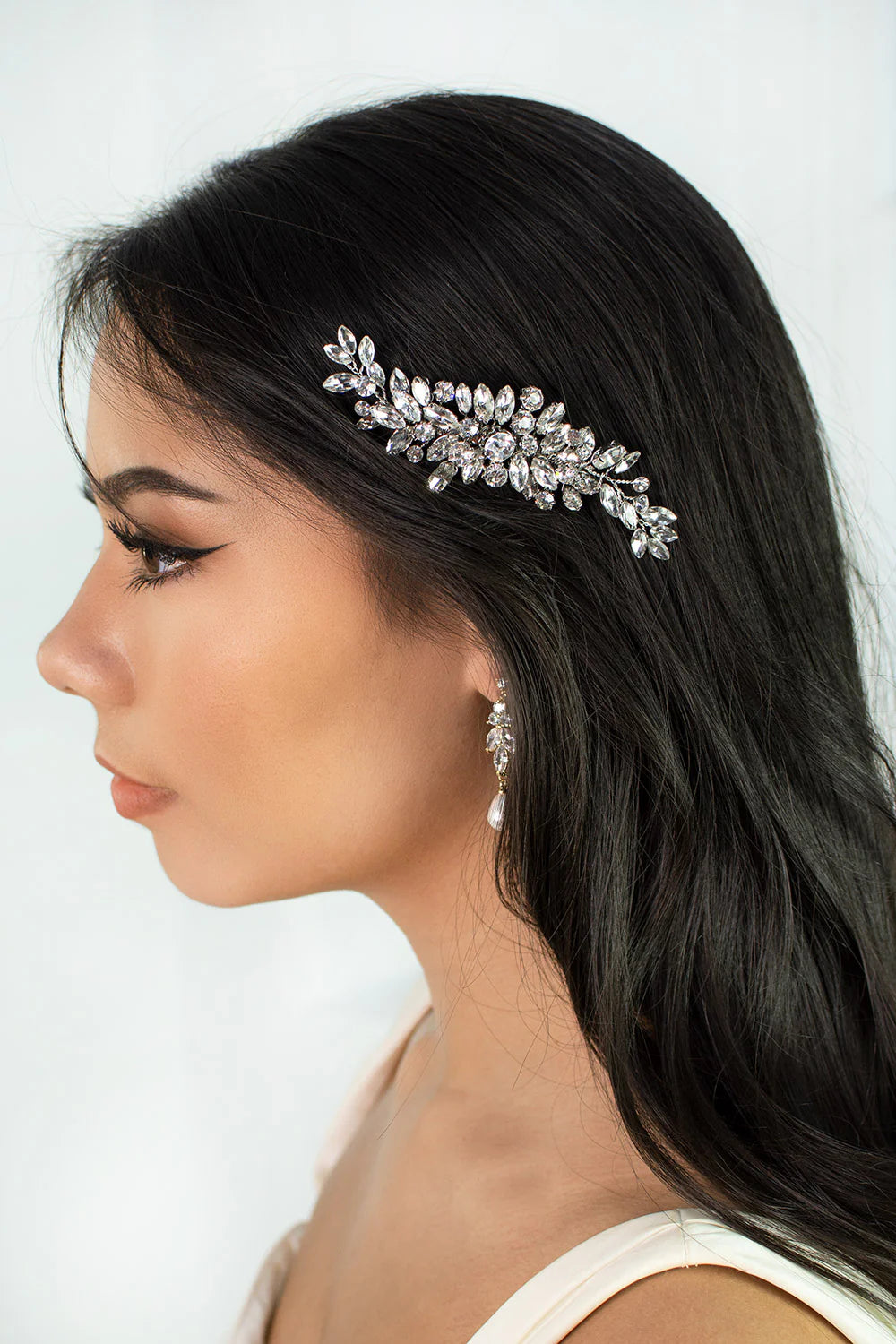 Celini Clip Crystal jewelry piece by Windsor Bridal Jewellery featuring sparkling crystal embellishments and intricate silver detailing.
