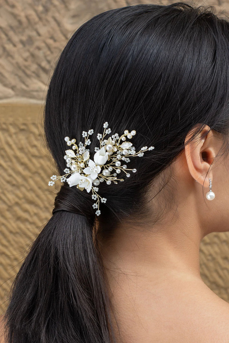 Kiara Gold Slide Clip - Jewellery - Windsor Bridal Jewellery