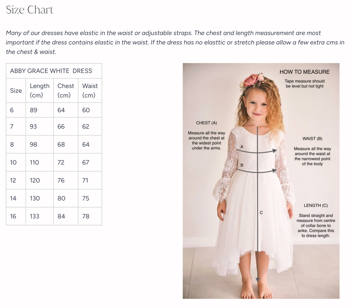 Abby Grace White Lace Dress