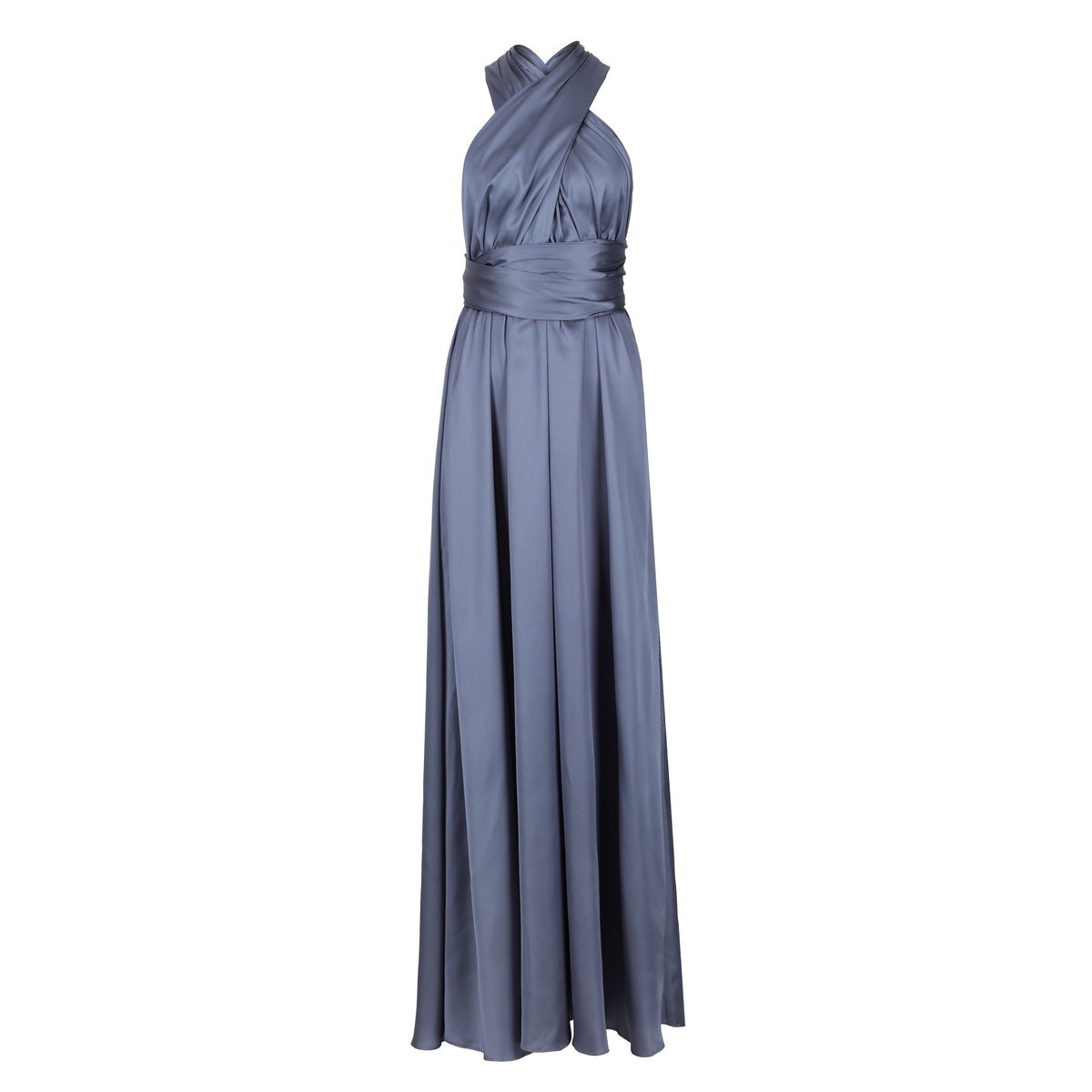 Satin Multiway Slate Blue - Dress - Jacqueline Louise