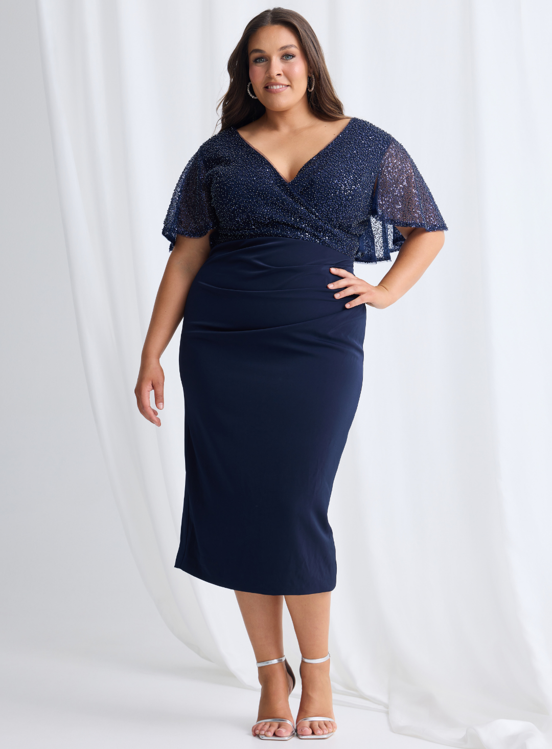 Joyce Beaded Midi - Dress - Trellis Lane