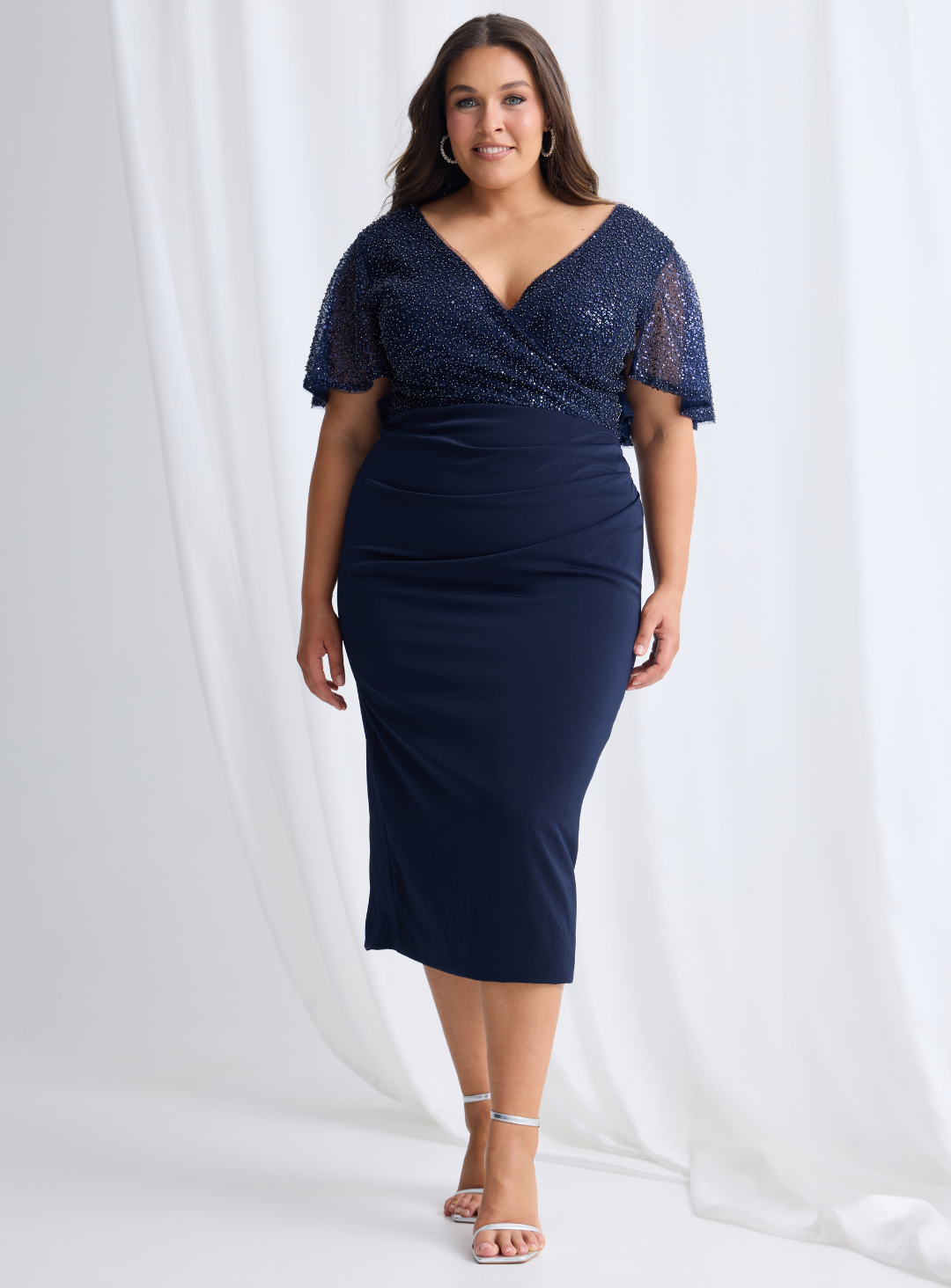 Joyce Beaded Midi - Dress - Trellis Lane