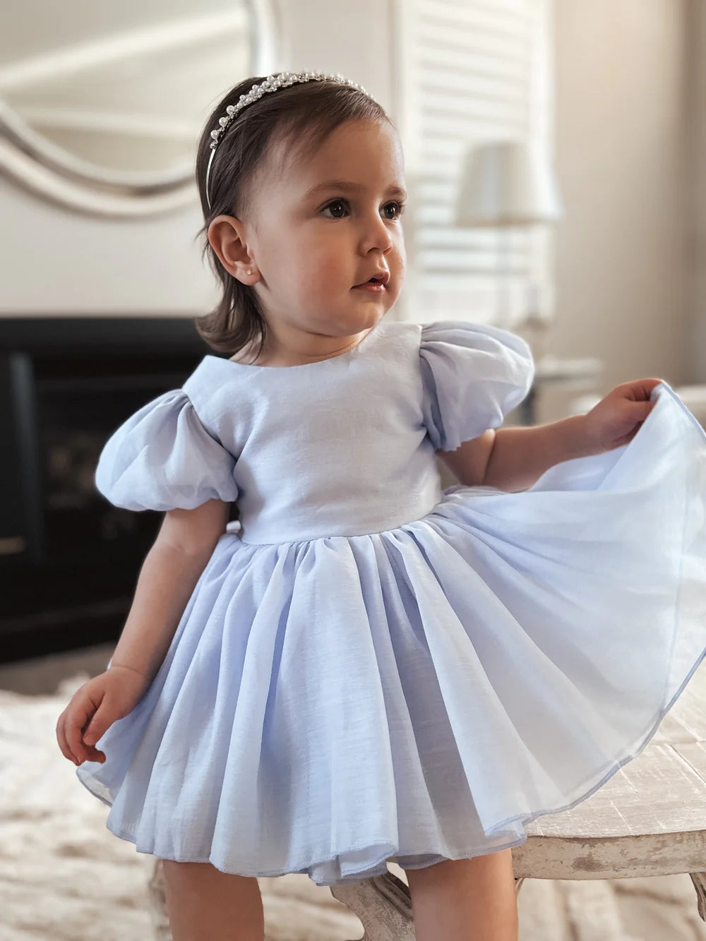 Delia Light Blue Baby Dress