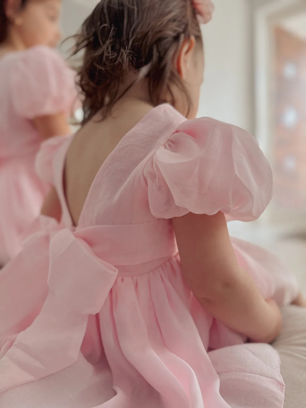 Delia Light Pink Baby Dress - Flower Girl Dress - A Little Lacey
