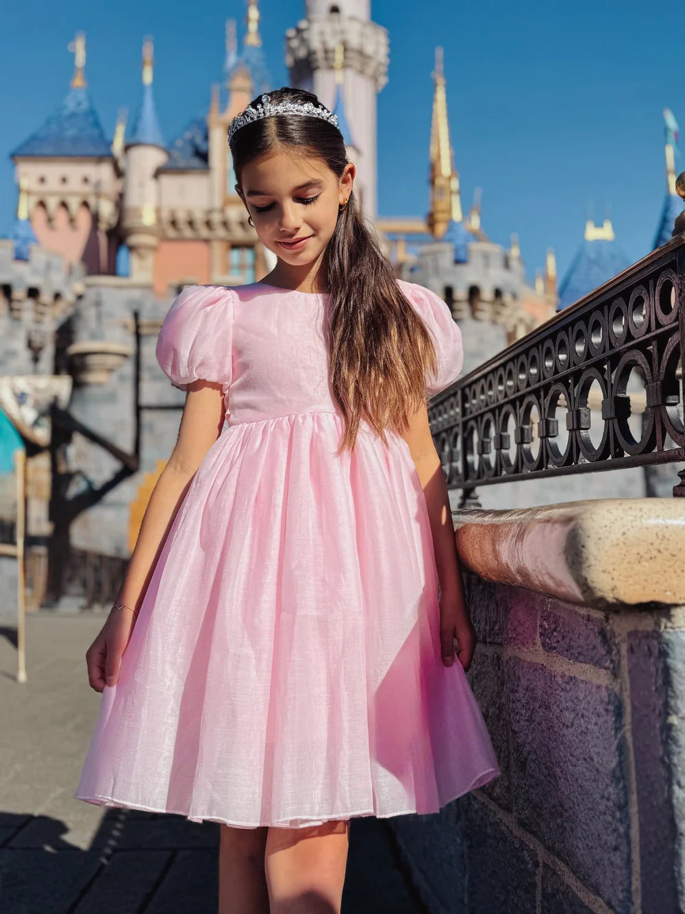 Delia Girls Light Pink Dress - Flower Girl Dress - A Little Lacey