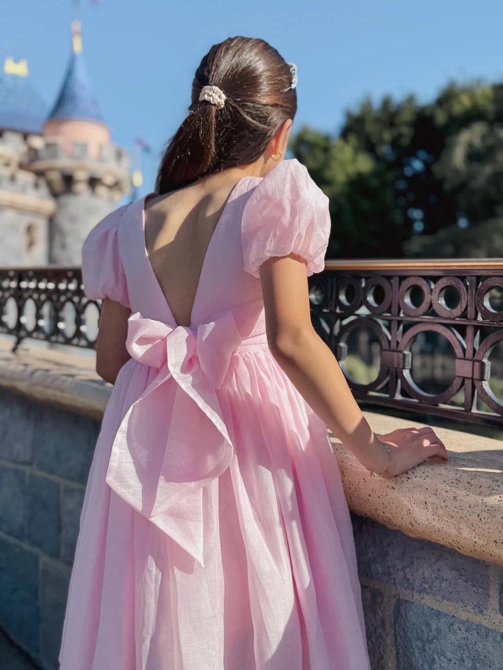 Delia Girls Light Pink Dress - Flower Girl Dress - A Little Lacey