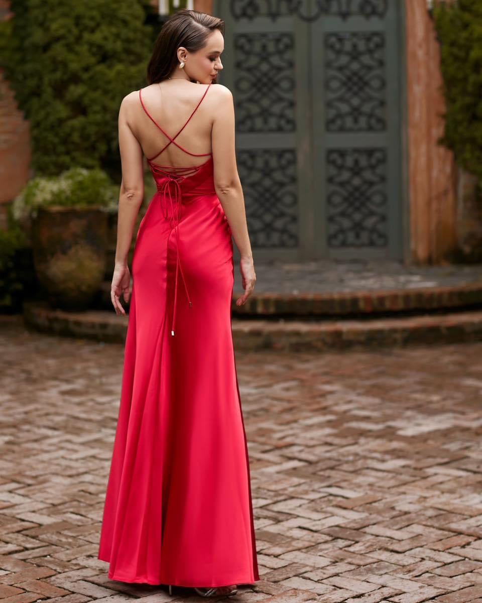 Augusta Sheer Panelled Gown - Dress - Bariano