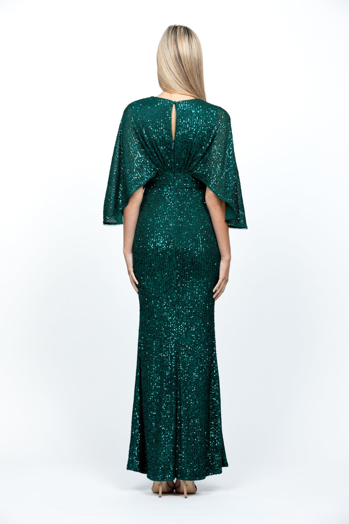 Oprah Cape Gown - Dress - Bariano