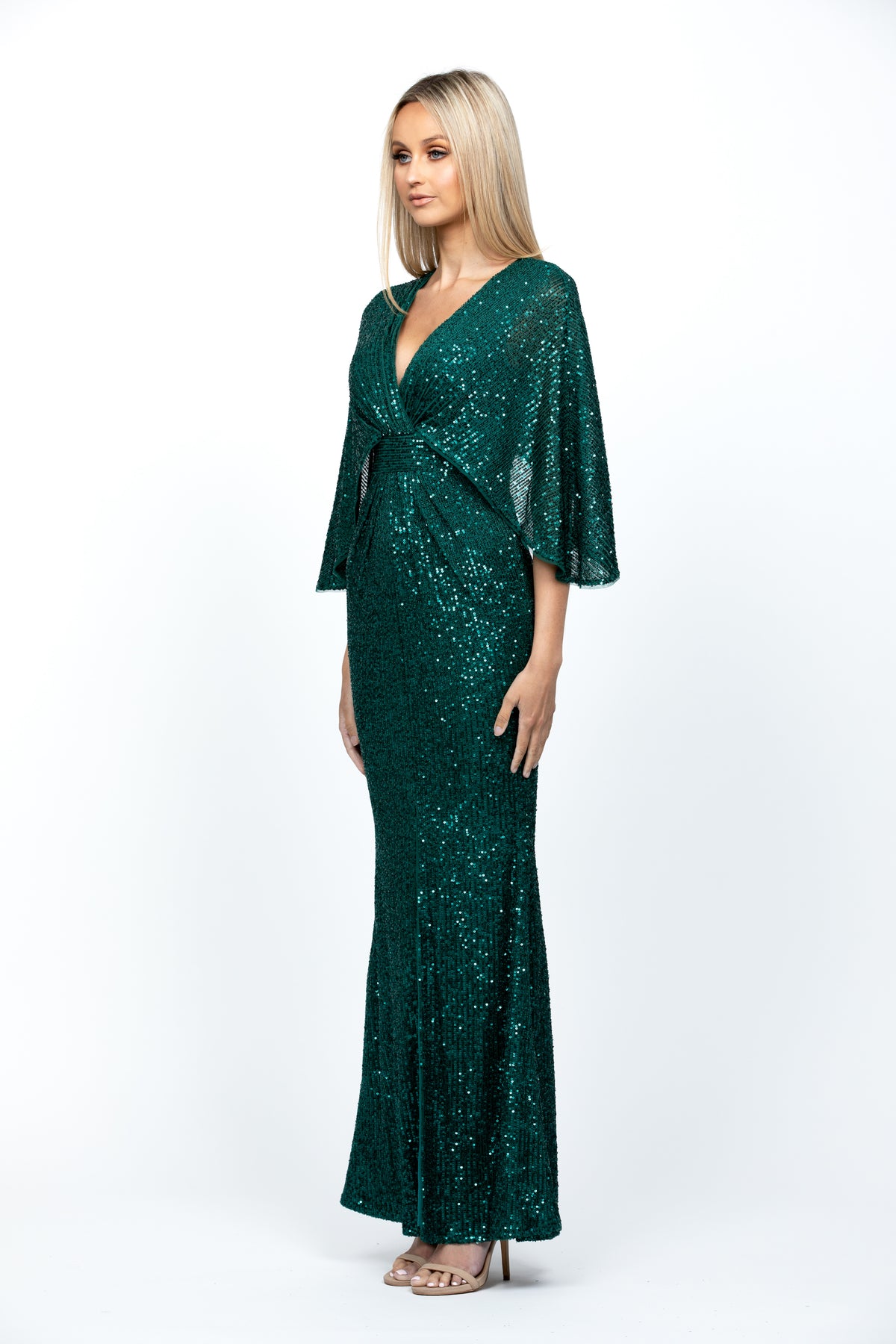 Oprah Cape Gown - Dress - Bariano