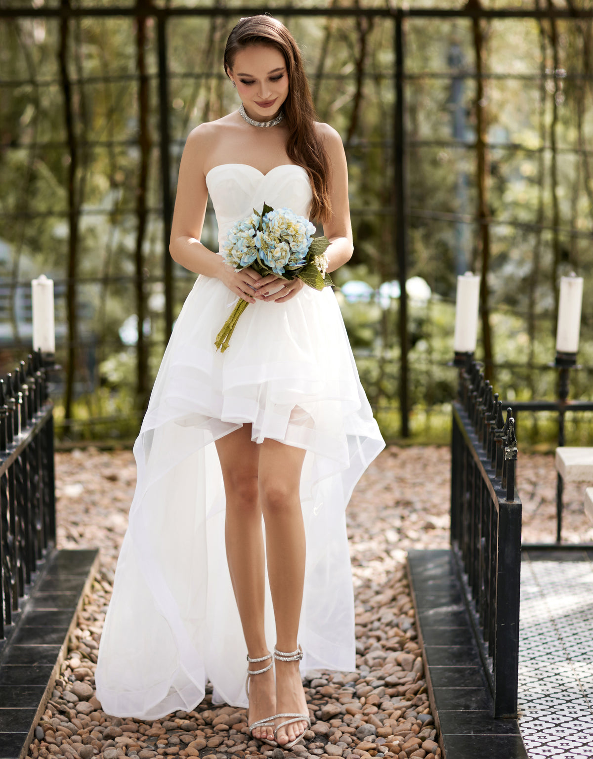 Annaka Sweetheart Hi Low Ball Gown - Dress - Bariano