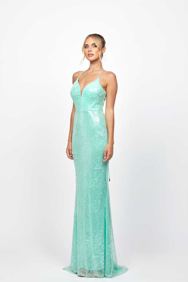 Indyana Sequin Strappy Back Maxi - Dress - Bariano
