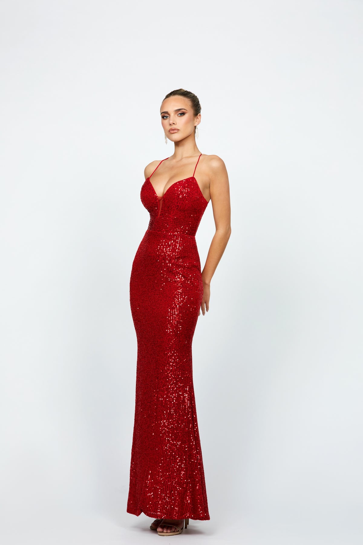 bariano red sequin dress JUNIE GOWN NEW IN @bariano , #bariano #barianoaustralia #dress #gown