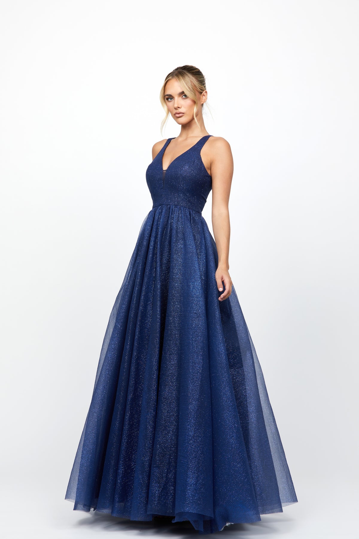 Shelley Glitter Ball Gown - Dress - Bariano