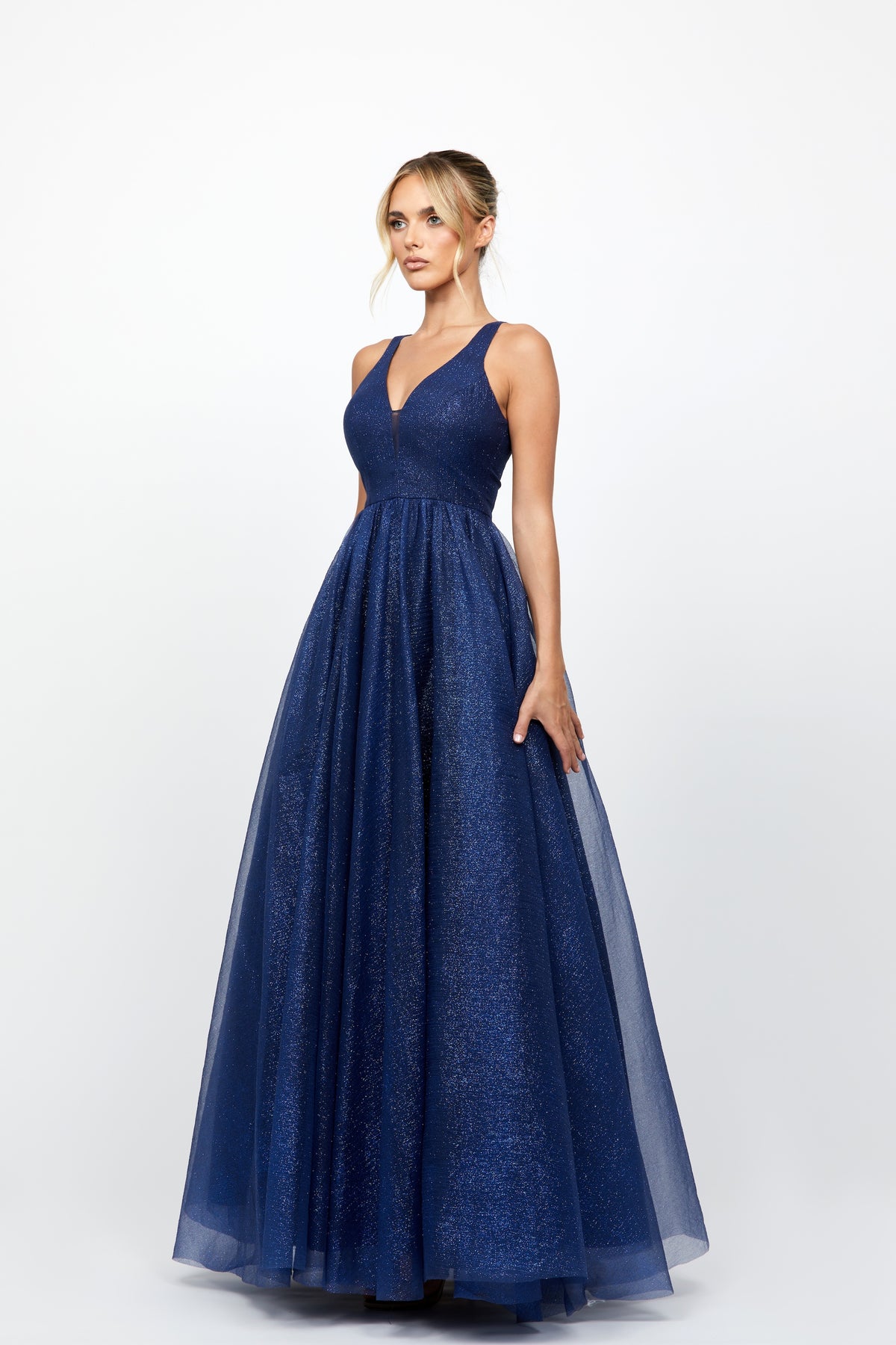 Shelley Glitter Ball Gown - Dress - Bariano
