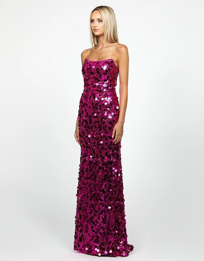 Brynn Strapless Gown - Dress - Bariano