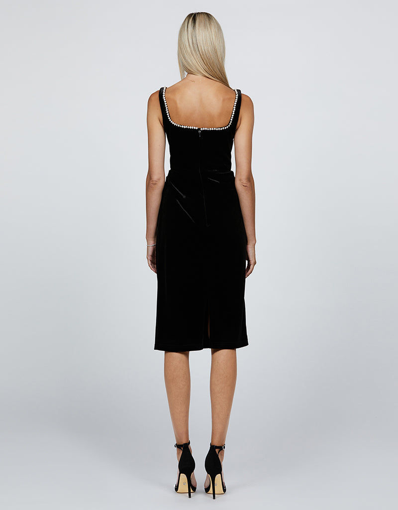 Elliah Strapped Diamante Midi - Dress - Bariano