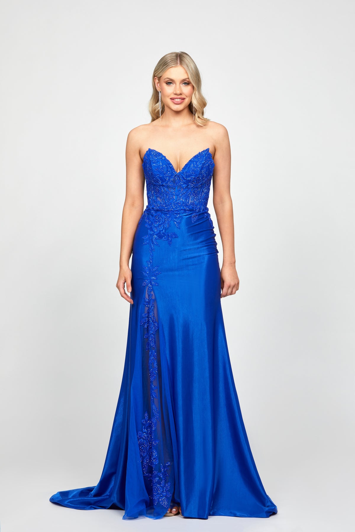 Julissa Embellished Gown Blue - Dress - Bariano