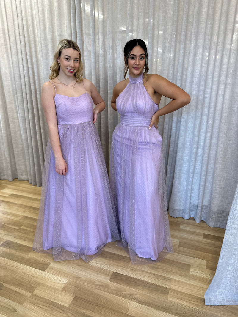 Sorrento Scoop Neck Ball Gown Lavender - Dress - Bariano