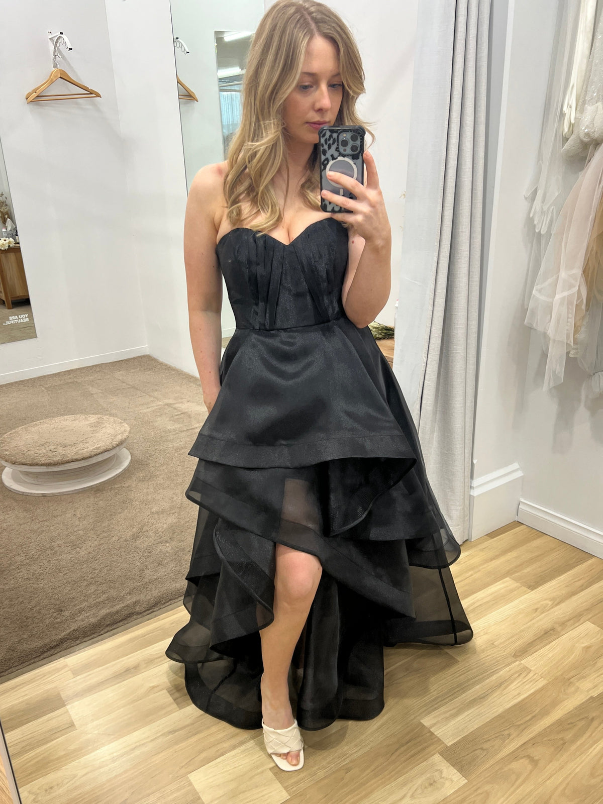 Adelaide Strapless Hi Lo Gown | Bariano | Honey Fawn Boutique Adelaide Strapless Hi Lo Gown | Bariano | Honey Fawn Boutique