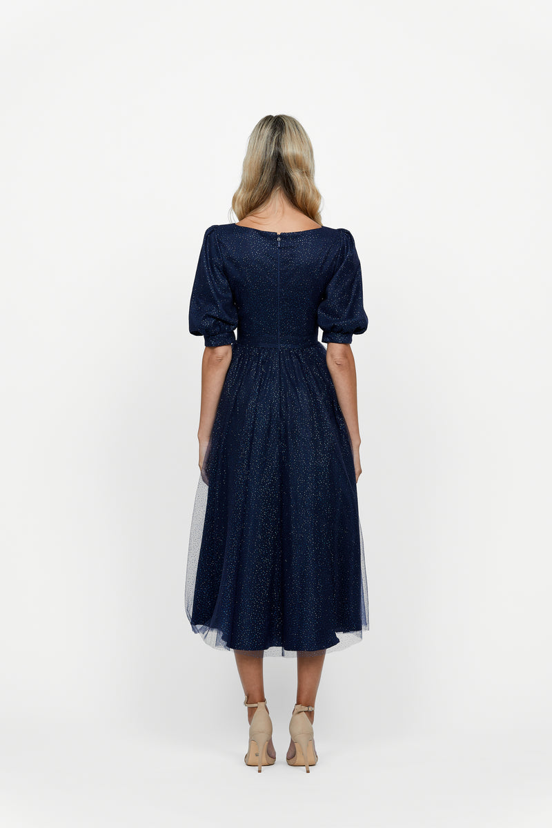 Micah Puff Sleeve A-line - Dress - Bariano