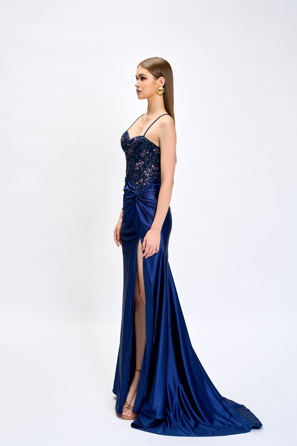 Nahdia Beaded Sequin Gown - Dress - Bariano