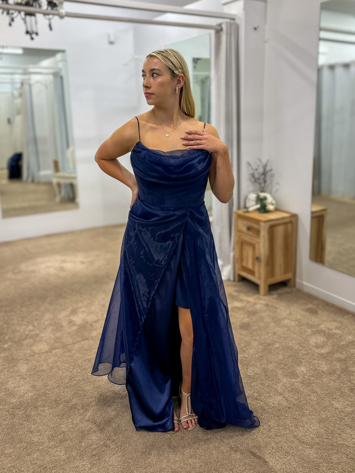 Averie Cowl Neck Gown - Dress - Bariano