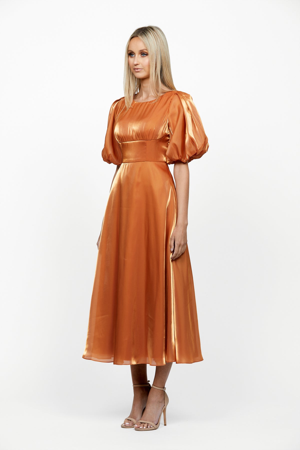 Bisou Blouson Sleeve Midi - Dress - Bariano