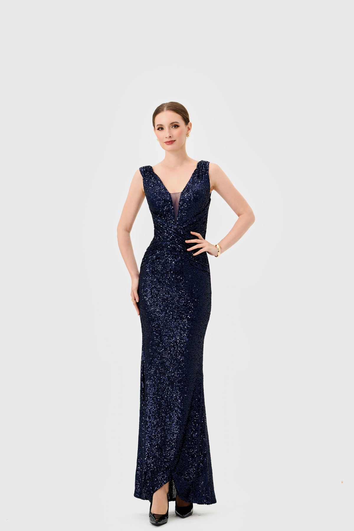 Paislee Sequin Maxi Gown - Dress - Bariano