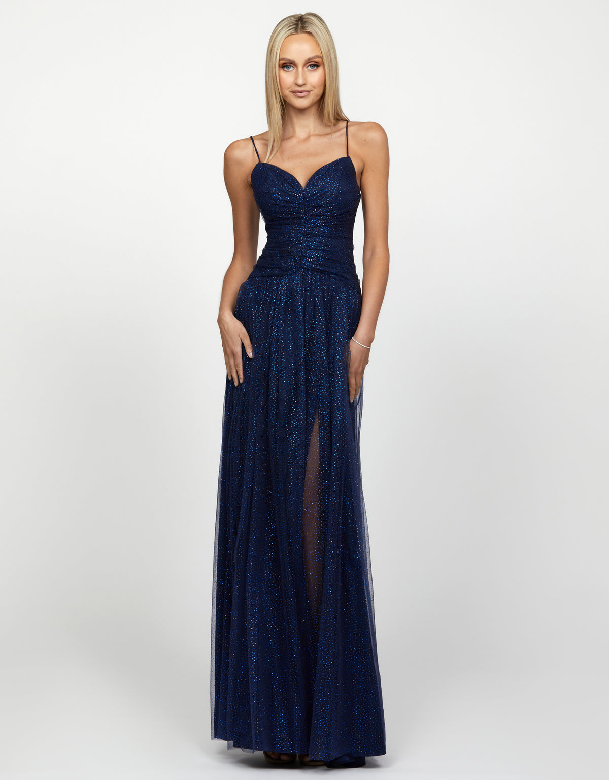 Janelle A-line Maxi Dress 8 NAVY - Dress - Bariano